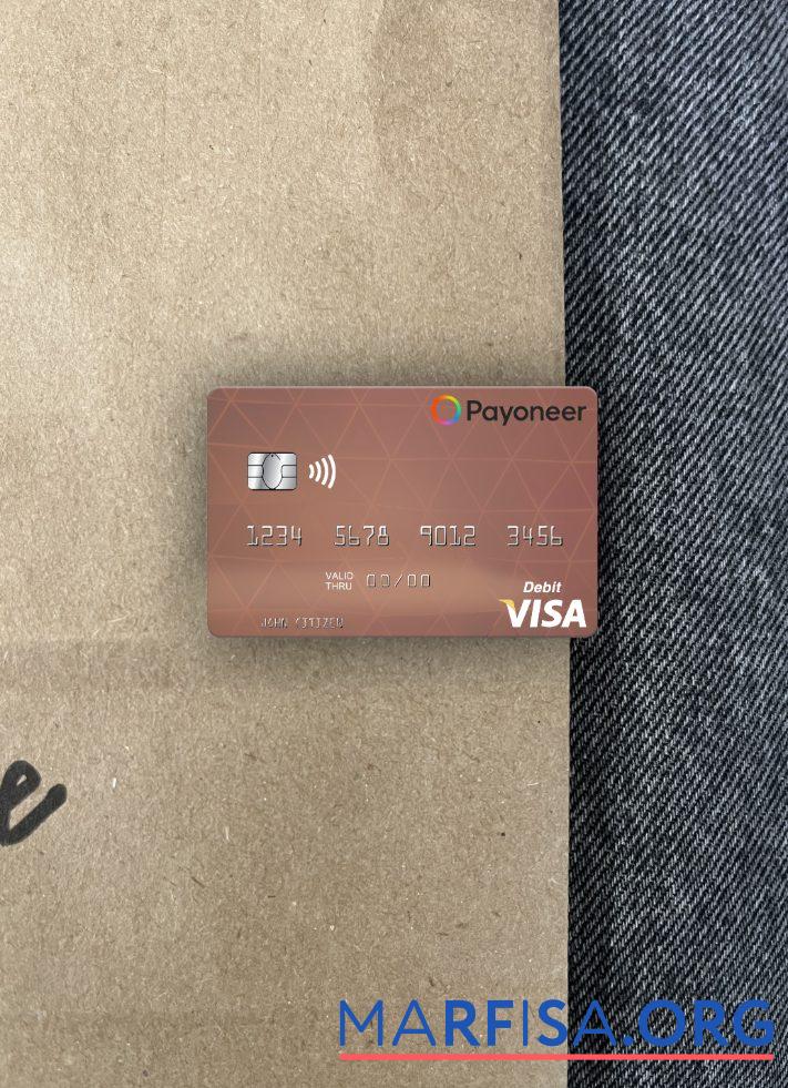 Blank USA Payoneer visa photolook front example